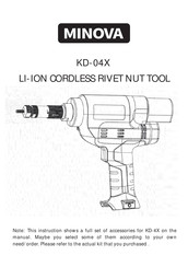 minova KD-04X Instructions Manual