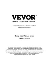 VEVOR SJ1018 Manual