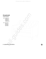 Target Bullseye Design Threshold TG3930UG-LS Assembly Instructions Manual