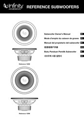 Harman infinity REFERENCE 103W Owner's Manual