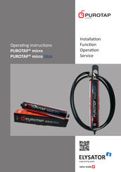 elysator PUROTAP micro Operating Instructions Manual