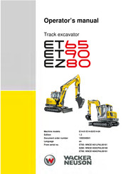 Wacker Neuson E14-01 Operator's Manual
