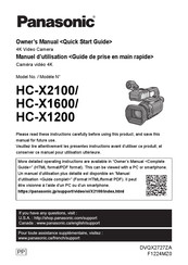Panasonic HC-X1200 Owner's Manual