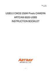 ARTRAY ARTCAM-8020-USB3 Instruction Booklet