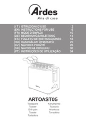 ARDES ARTOAST05 Instructions For Use Manual