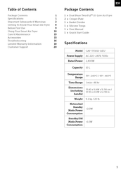 Cosori CAF-TF101S-AEU Manual