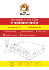 Mia&Coco UB42B-M-C-02 Instructions For Use & Care
