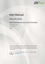 ZKTeco Horus E2 Series User Manual
