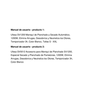 UFESA SV1200 Instruction Manual