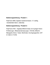 PeakTech 2695 Operation Manual