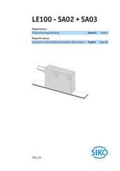 Siko LE100-SA03 Translation Of The Original Installation Instructions