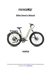 Ride1up VORSA Owner's Manual