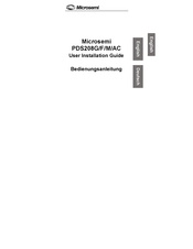 Microsemi PDS208F User's Installation Manual