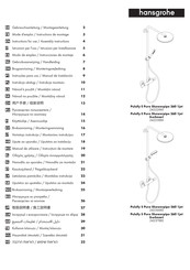 Hans Grohe Pulsify S Puro Showerpipe 260 1jet EcoSmart 24237 0 Series Instructions For Use/Assembly Instructions