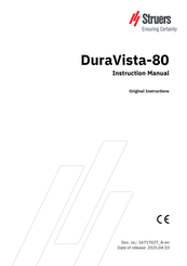 Struers DuraVista-80 Instruction Manual