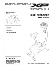 Sears Pro-form XP100 U User Manual