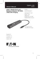 Eaton TRIPP LITE U442-DOCK40-5 Owner's Manual