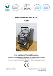 Compac C2H Use And Maintenance Manual