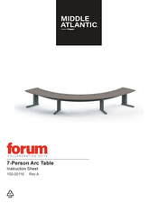 LEGRAND Middle Atlantic Forum Instruction Sheet