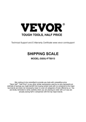 VEVOR GSSU-FTS013 Manual