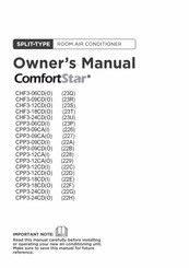 ComfortStar CPP3-06CDI Owner's Manual