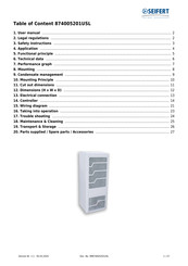 Seifert 872515201USL User Manual