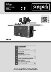 Scheppach 5902107901 Translation Of Original Instruction Manual