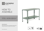 Palram CANOPIA STEEL WORK BENCH How To Assemble