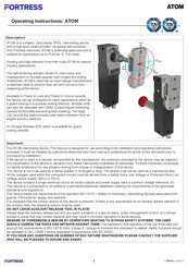 Fortress Technologies ATM-110A4-A Operating Instructions Manual