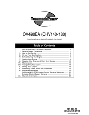 TecumsehPower OV490EA Operator's Manual
