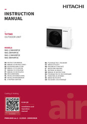 Hitachi RAS-3WHVRP2E Instruction Manual