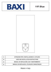 Baxi 11Fi Blue User And Installation Instructions Manual