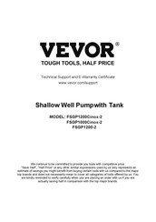 VEVOR FSGP1200-2 Manual