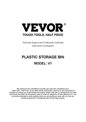 VEVOR V1 Manual