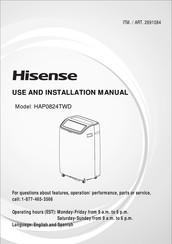 Hisense 2691084 Use And Installation  Manual