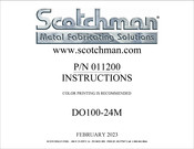 Scotchman 011200 Instructions Manual