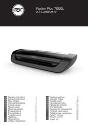 GBC Fusion Plus 7000 L Operating Instructions Manual