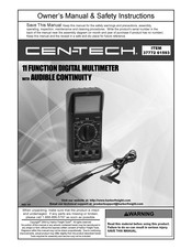 CEN-TECH P37772 Owner's Manual & Safety Instructions