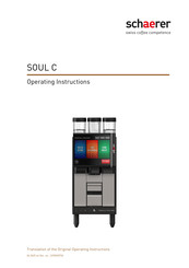 Schaerer SOUL C Operating Instructions Manual