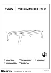 tikamoon Olia COF0042 Assembly, Use, Maintenance Manual