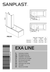 SANPLAST EXA LINE PR2-W-70 Installation Instruction