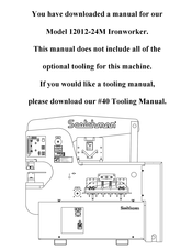 Scotchman IRONWORKER 12012-24M Manual
