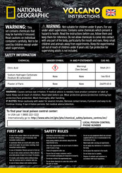 National Geographic Volcano Instructions Manual