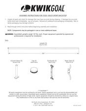 KwikGoal 7E501 Assembly Instructions Manual