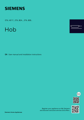 Siemens ET6 BEA Series User Manual And Installation Instructions