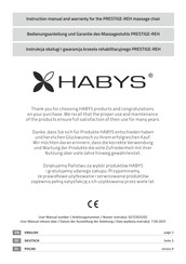 HABYS PRESTIGE-REH Instruction Manual