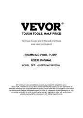 VEVOR SPP2200 User Manual