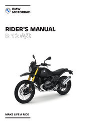 BMW Motorrad R 12 G/S Rider's Manual