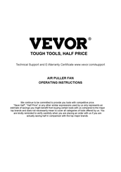VEVOR BT-01 Operating Instructions Manual