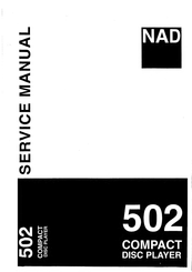 NAD 502 Service Manual